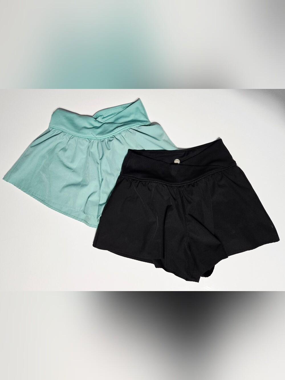 Yogalicious Girls Size 12 Crossover Flowy Athletic Shorts 2-Pair Bundle